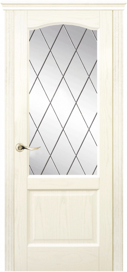 межкомнатные двери  La Porte New Classic 200.4 гравировка Ромб ясень карамель