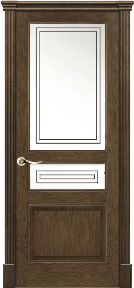 межкомнатные двери  La Porte New Classic 200.2 гравировка Квадро миндаль