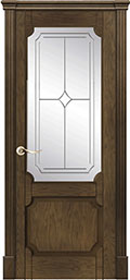 	межкомнатные двери 	La Porte New Classic 200.3 гравировка Падуя миндаль