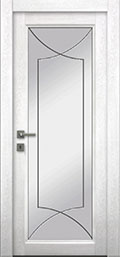 	межкомнатные двери 	La Porte Master 400.1 гравировка Софт аляска