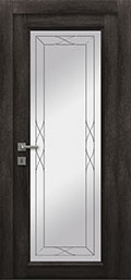 	межкомнатные двери 	La Porte Master 400.1 гравировка Римини конго