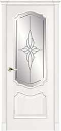	межкомнатные двери 	La Porte Classic 300.4 гравировка Эстет ясень бланко