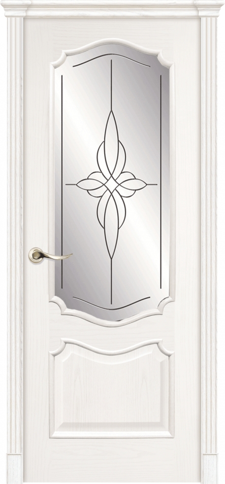 межкомнатные двери  La Porte Classic 300.4 гравировка Эстет ясень бланко