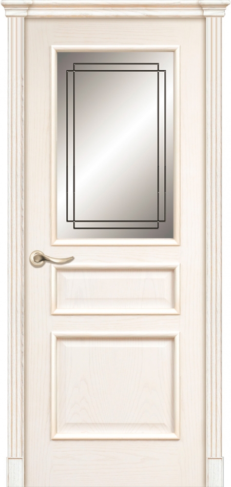 межкомнатные двери  La Porte Classic 300.1 гравировка Тетро ясень карамель
