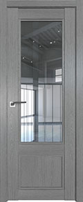 межкомнатные двери  Profil Doors 2.31XN стекло грувд серый