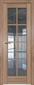 межкомнатные двери  Profil Doors 101XN стекло дуб салинас