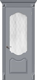 	межкомнатные двери 	La Porte CL002S стекло Кристалл эмаль графит