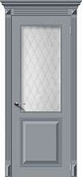 	межкомнатные двери 	La Porte CL009S стекло Кристалл эмаль графит