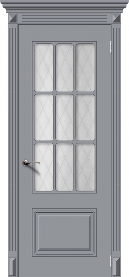 межкомнатные двери  La Porte CL011S9 стекло Кристалл эмаль графит