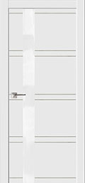 	межкомнатные двери 	La Porte Modern 100.2.2S стекло эмаль белая