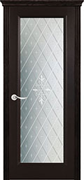 	межкомнатные двери 	La Porte New Classic 200.6 гравировка Лилия браун