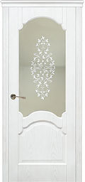 межкомнатные двери  La Porte New Classic 200.7 шелкография Жасмин ясень бланко