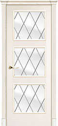 	межкомнатные двери 	La Porte Classic 300.9 гравировка Ромб ясень карамель