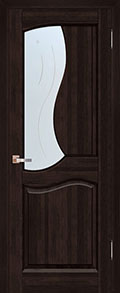 	межкомнатные двери 	Юркас Верона со стеклом венге