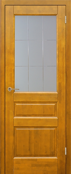 межкомнатные двери  Юркас Венеция со стеклом орех медовый