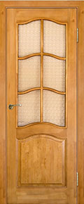 	межкомнатные двери 	Юркас Модель №7 со стеклом сосна светлый лак