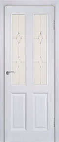 	межкомнатные двери 	Юркас Модель №15 со стеклом сосна белая