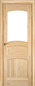 межкомнатные двери  Юркас Модель №16 под остекление сосна неокрашенная