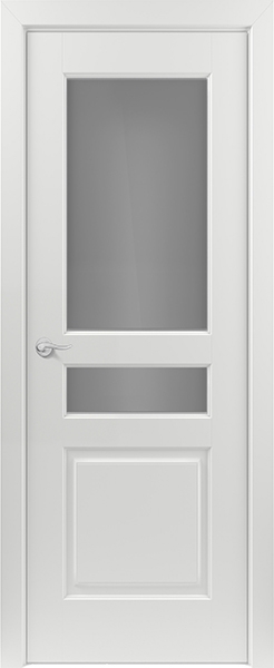 межкомнатные двери Colour Design Ампир ДО2 со стеклом эмаль белая