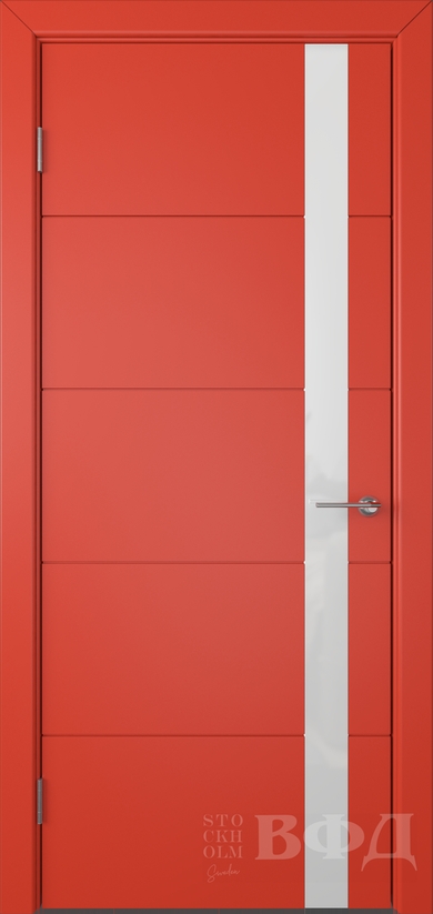 межкомнатные двери  ВФД Тривиа эмаль красная