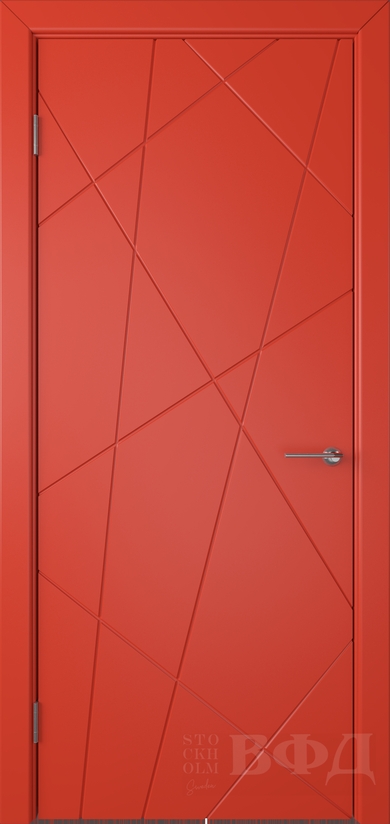 межкомнатные двери  ВФД Флитта эмаль красная