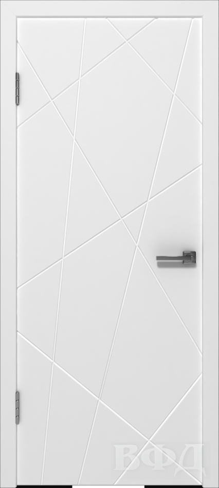 межкомнатные двери  ВФД Граффити 5 эмаль белая