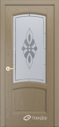 	межкомнатные двери 	Лайндор Анталия 2 стекло Византия