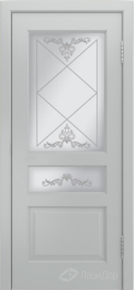 межкомнатные двери  Лайндор Калина-К Color стекло Узор прозрачная наливка