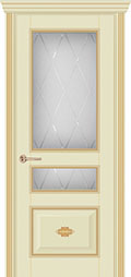 межкомнатные двери  Практика Марсель ДО2 гравировка Готика декор Венетто с патиной