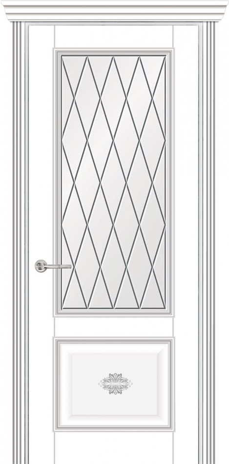 межкомнатные двери  Практика Рафаэль гравировка Готика декор Венетто с патиной