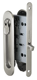 	дверные ручки 	Armadillo SH011-BK SN-3 для раздвижной двери c завёрткой