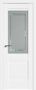межкомнатные двери  Profil Doors 2U гравировка Мадрид аляска