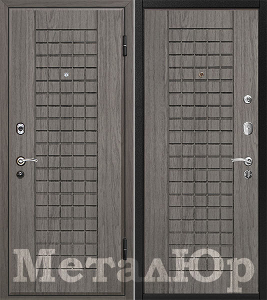 стальные двери  Металюр М4 графит/графит
