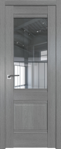 	межкомнатные двери 	Profil Doors 2XN стекло грувд серый