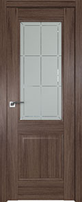 межкомнатные двери  Profil Doors 90XN гравировка 1 дуб салинас тёмный