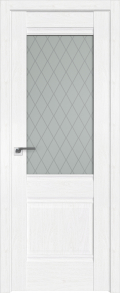 	межкомнатные двери 	Profil Doors 2X гравировка Ромб пекан белый
