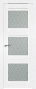 	межкомнатные двери 	Profil Doors 4X гравировка Ромб пекан белый