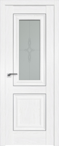 межкомнатные двери  Profil Doors 28X матирование Узор пекан белый