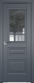 	межкомнатные двери 	Profil Doors 2.39U стекло антрацит