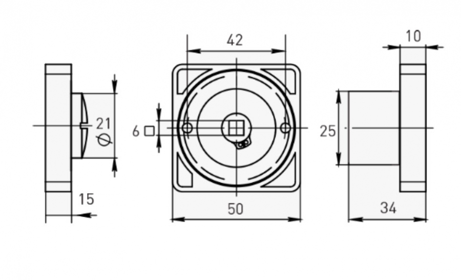 OL-C для розетки Sillur квадрат