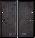 стальные двери  Staller Метро 1 ПВХ венге черно-серый/ПВХ венге черно-серый
