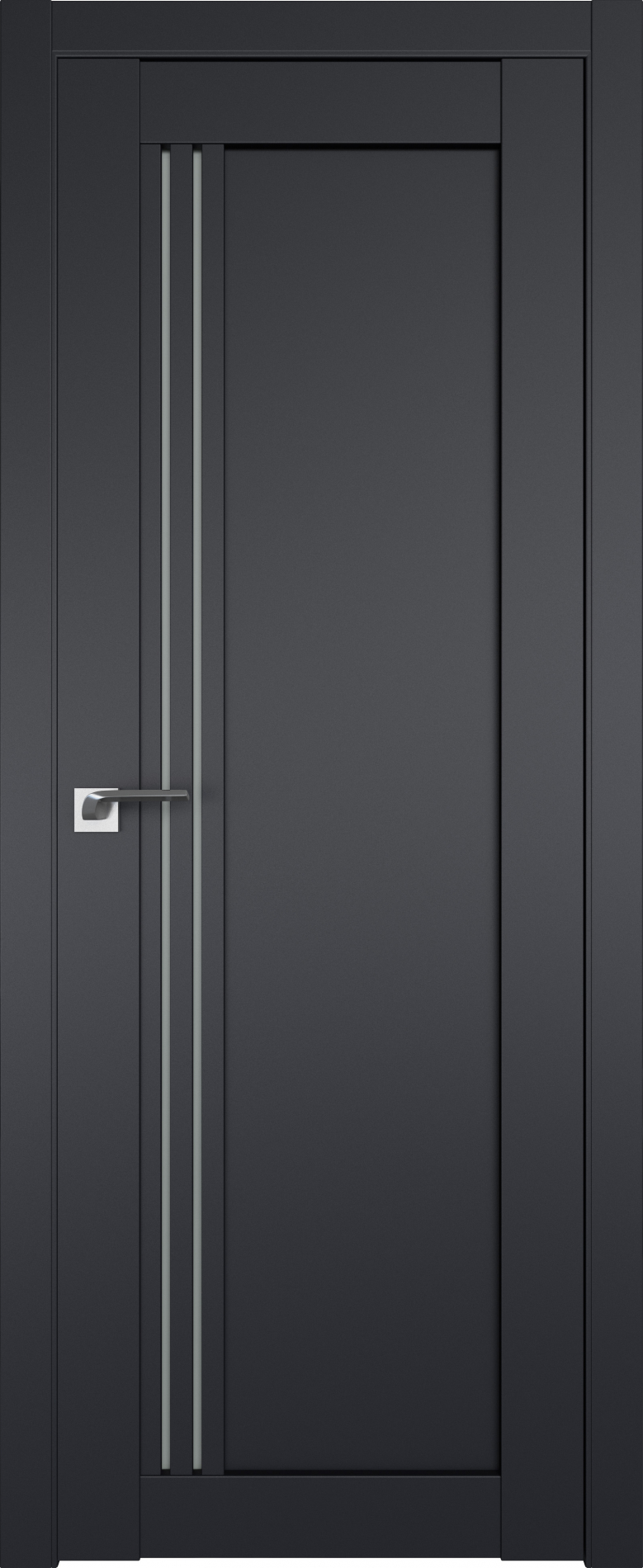 межкомнатные двери  Profil Doors 2.50U чёрный seidenmatt