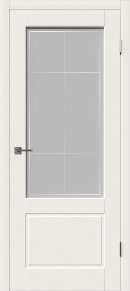 межкомнатные двери  ВФД Шеффилд со стеклом эмаль слоновая кость