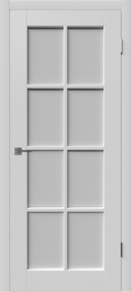 межкомнатные двери  ВФД Порта со стеклом эмаль светло-серая