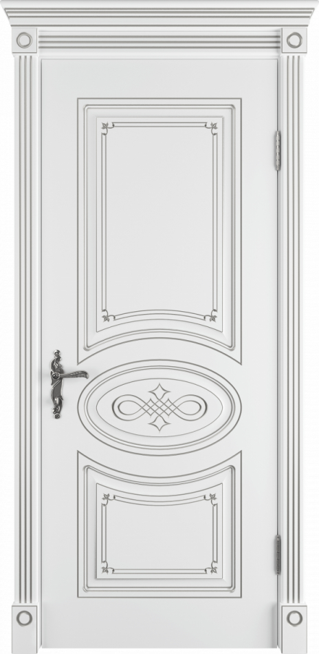 межкомнатные двери  ВФД Бьянка эмаль белая с патиной
