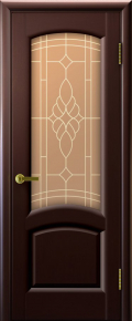 	межкомнатные двери 	Luxor Лаура со стеклом венге