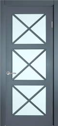 	межкомнатные двери 	Прованс Трио с фрезерованной решёткой тип 101 эмаль