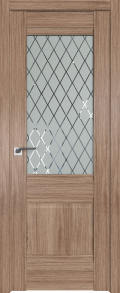 межкомнатные двери  Profil Doors 2XN гравировка Ромб дуб салинас