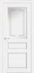 межкомнатные двери  Дариано Нео Н3 гравировка Турин эмаль