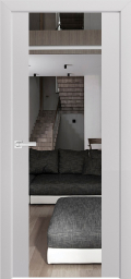 межкомнатные двери  Дариано Вита-3 зеркало эмаль